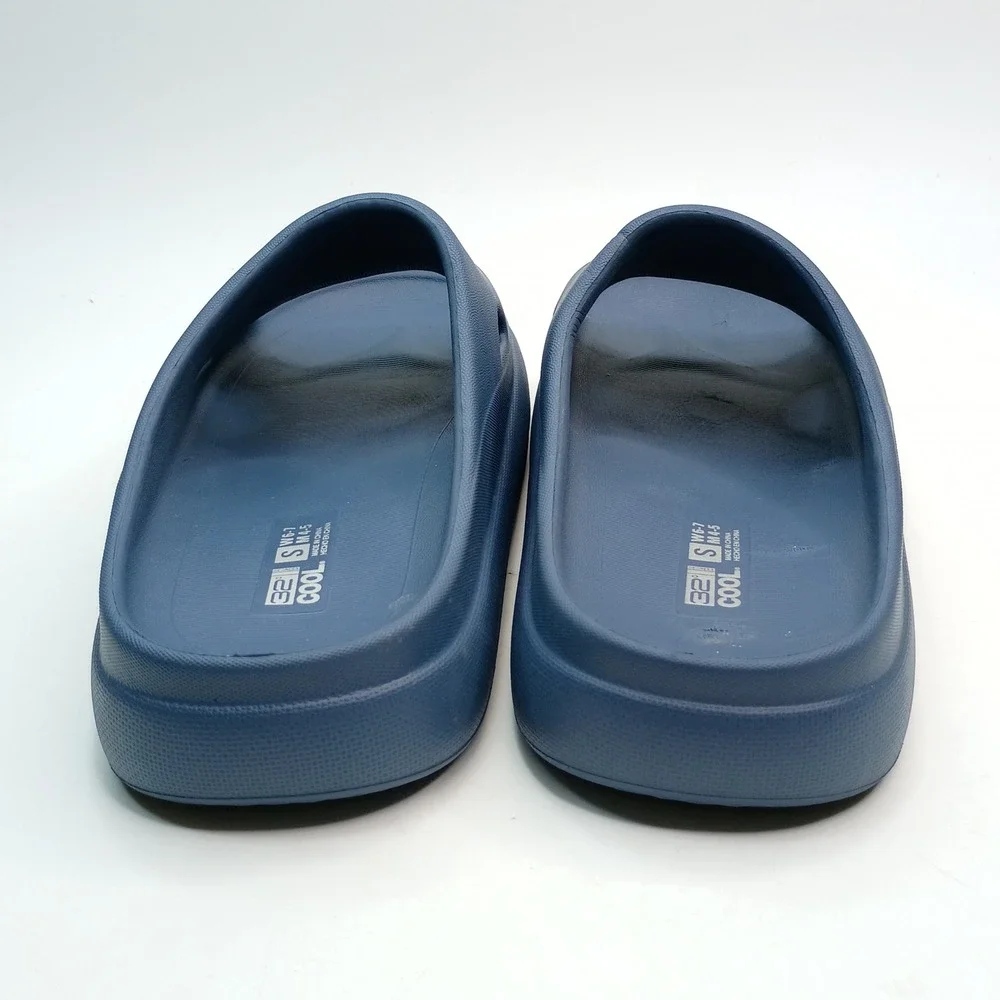 32 Degrees Cool Cushion Slides Women Size 6-7 Navy Blue Comfort Sandals